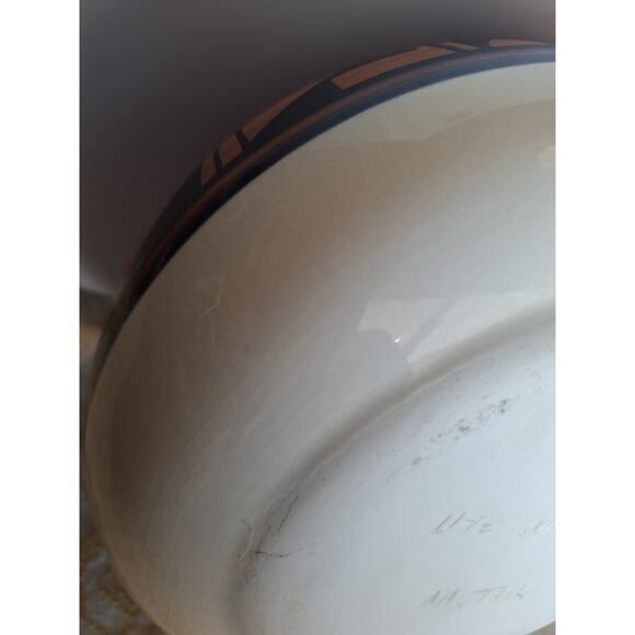 Ute Mountain Tribe Native American Pottery Bowl- 4 Corners Area Vintage Bowl - Picture 6 of 8